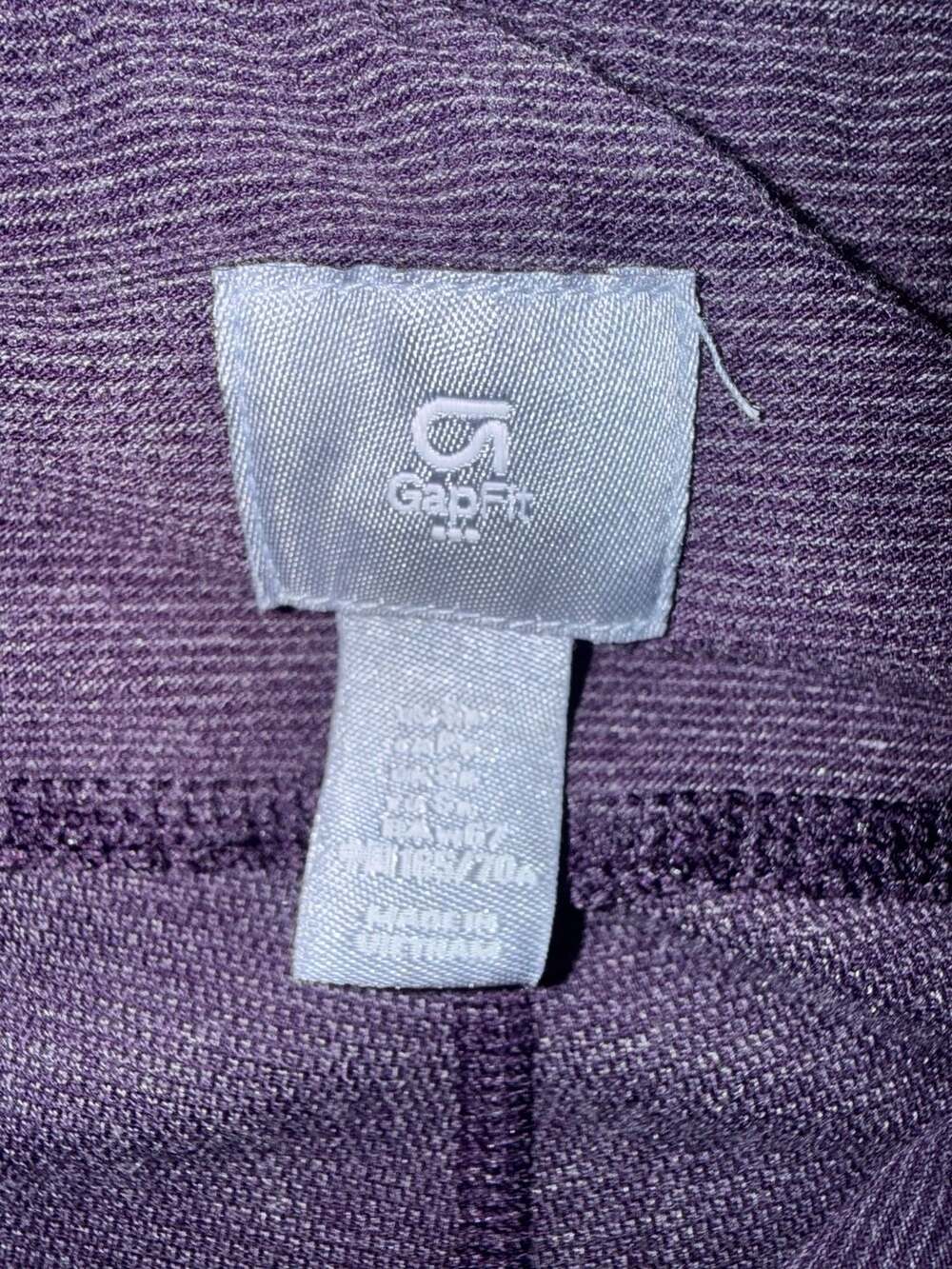 GapFit Purple Ribbed Workout Athletic Leggings Size XS - Picture 5 of 5
